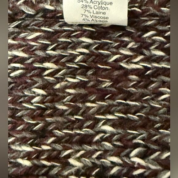 Madewell Woman’s Chunky Knit Tweed Crewneck Sweater with Side Vents. Size XS. - Picture 7 of 8